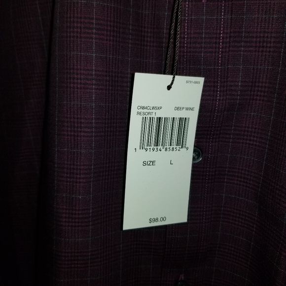 Michael Kors Men's Chaney Slim Plaid Sport Shirt - Picture 6 of 7